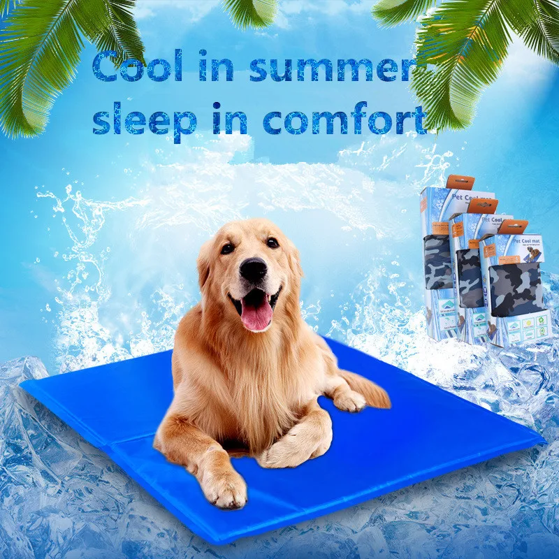ПЭТ охлаждающая Подушка летний охлаждающий матрас для собаки Тедди коврик анти