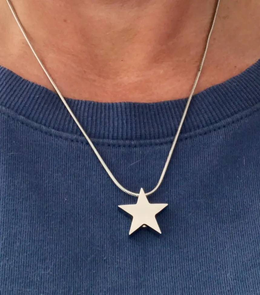 Ожерелье для кремации золы полированная нержавеющая сталь 316L пустые