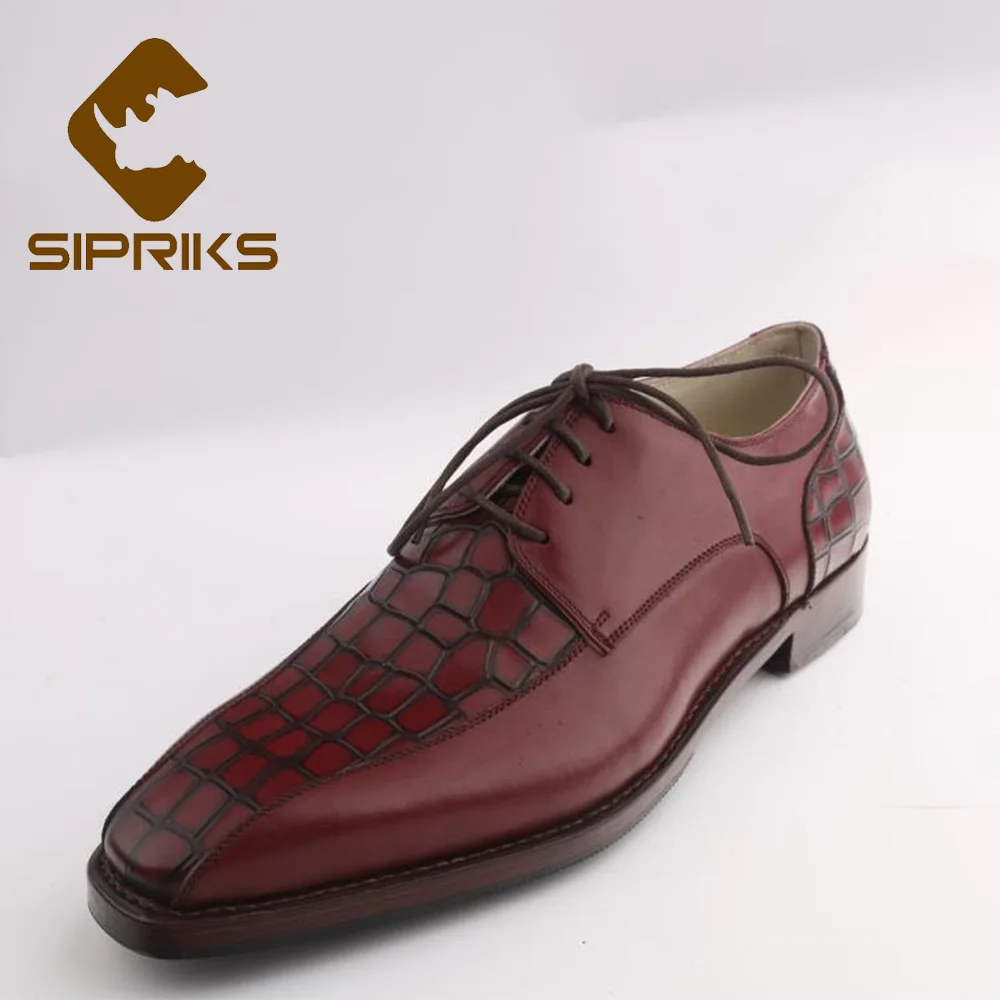2021 Sipriks Italian Handmade Goodyear Welted Shoes Mens Dress Suits Boss Business Office Gents Social Large Size 46 | Обувь