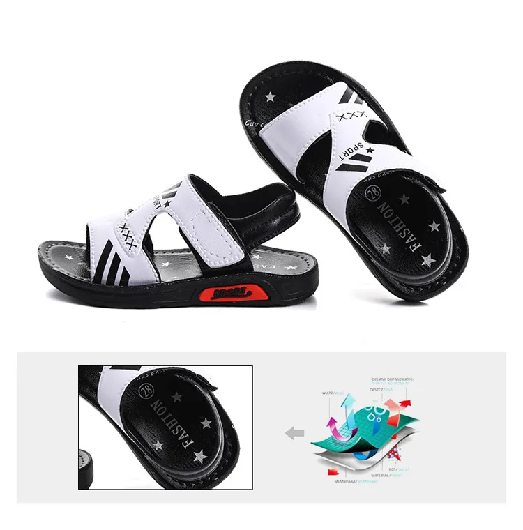 New Big Boys Flat Beach Sandals Kids Summer Shoes fashion Children shoes Non- Slip Shoes Boys Student Sport Shoes