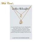 1 шт., Двойная Цепочка с сердечками для матери и дочери