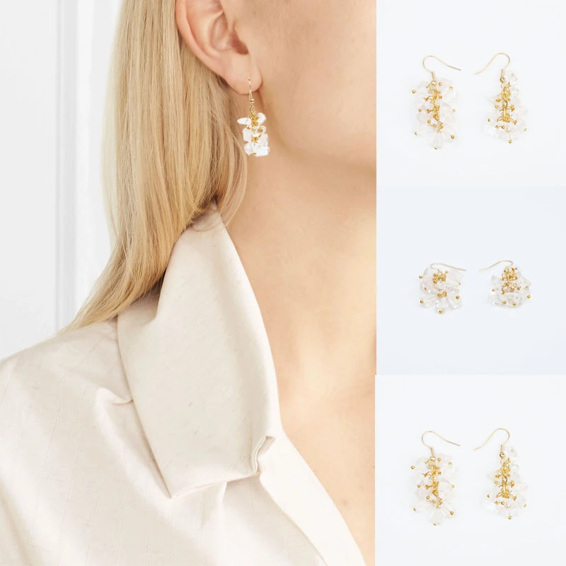 2019 Pendientes Oorbellen геометрические медные Aretes Brincos прозрачные Висячие серьги золотые