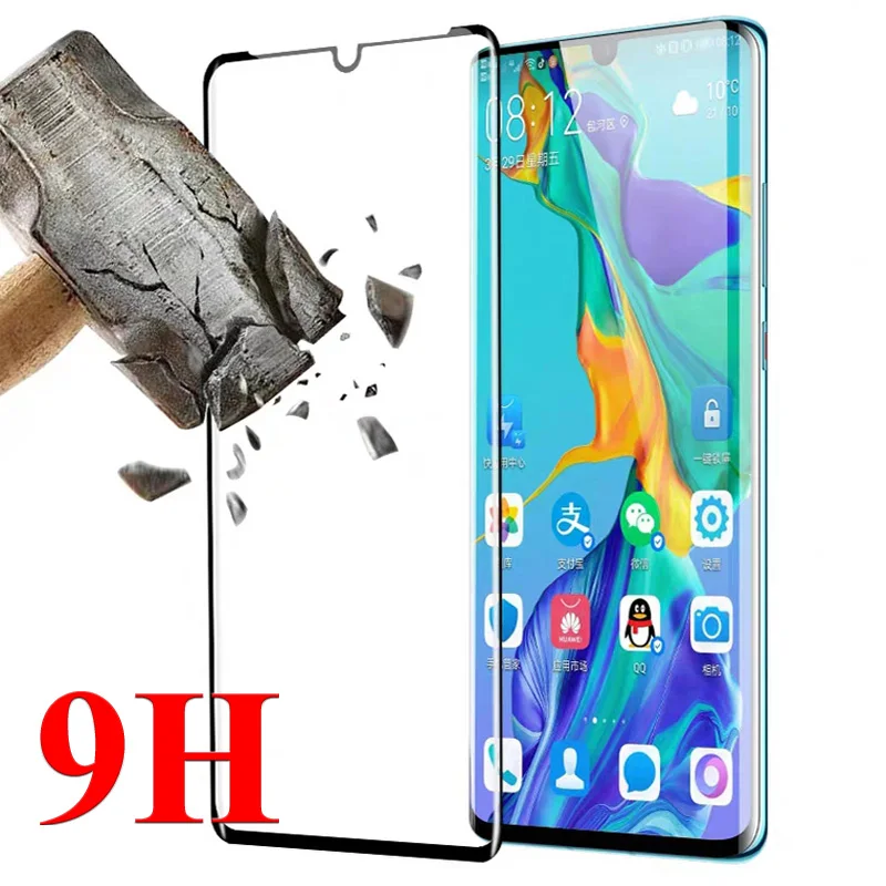 3D полное покрытие закаленное стекло для Huawei P30 Pro Lite Tremp защита экрана Huawai Huaweii P 30