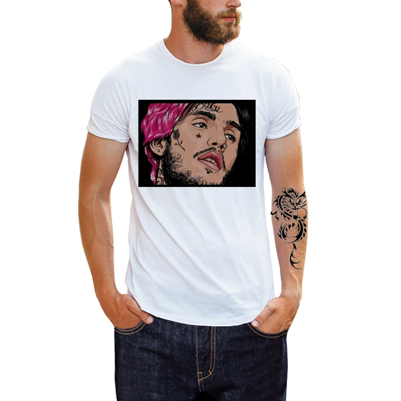 Lil Peep футболка Летняя с коротким рукавом мужская в стиле панк-рок хип-хоп Футболка