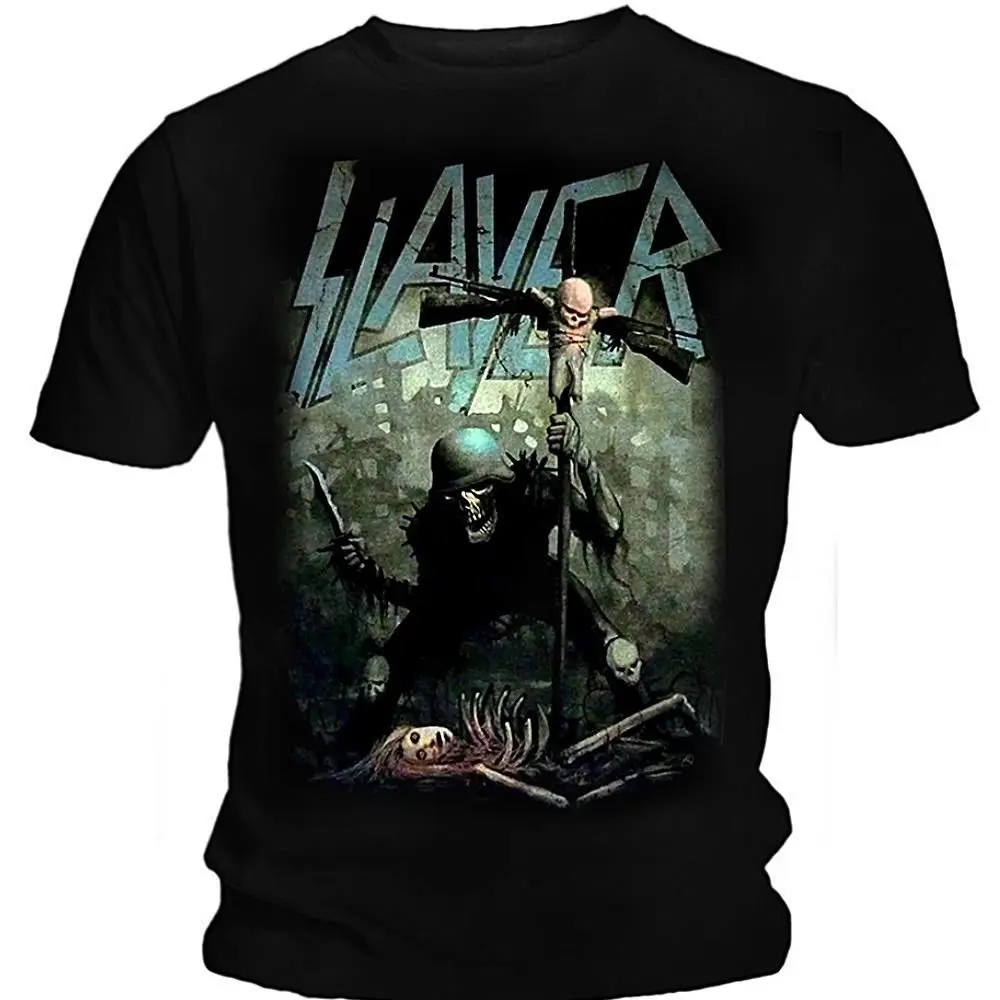 Slayer' солдат крест 2' Футболка-Neuf et офисьель короткий рукав принт Повседневное