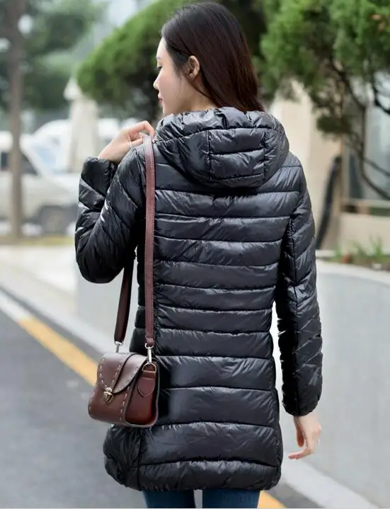 Женское зимнее пальто новинка 90% года белые пуховики на утином пуху тонкий