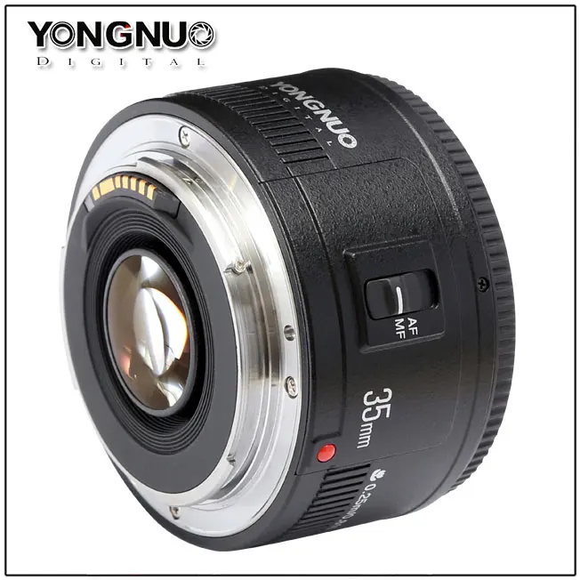 Фотообъектив 35 мм YONGNUO YN широкоугольный объектив для фотокамеры AF/MF Nikon/Canon