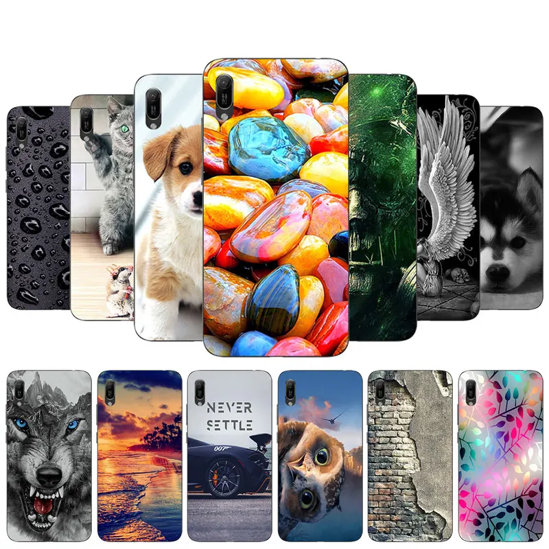 Прозрачный чехол для телефона из ТПУ Huawei Y6 Pro 2019 6 09 дюйма мягкий тонкий