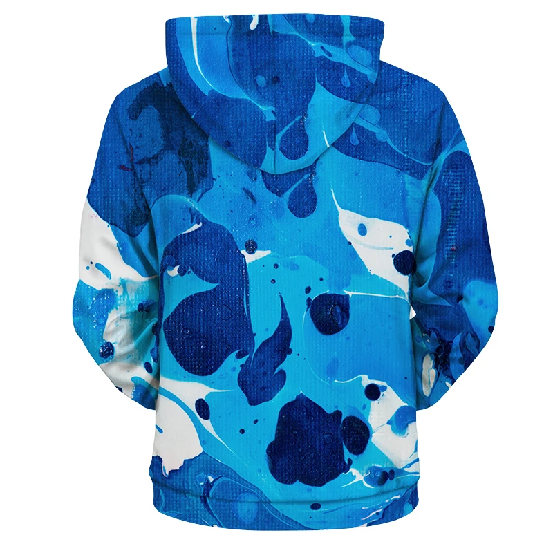 

YOUTHUP 2020 Harajuku 3d Hoodies Men Women Hooded Hoodies Blue Painting Print Cool Fashion Sweatshirts Unisex Pullover Plus Size
