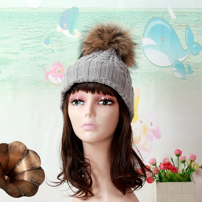 Горячая Распродажа зима-осень модные женские шерстяные вязаные шапочки шапки из