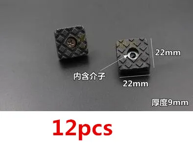F 12pcs 1 упаковка Нескользящие столешницы, колпачки для пола для мебели, ножка для ногтей, резиновая подставка для ног, амортизатор, аксессуары для оборудования - Цвет: F 12pcs