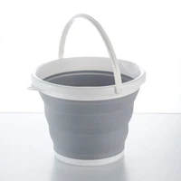 folding bucket portable retractable plastic household portable thickening travel outdoor car wash bucket fishing barrel 3