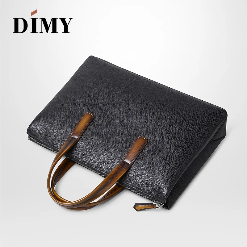 Мужская деловая сумка Dimy Man портфель из воловьей кожи 14 дюймов рождественский