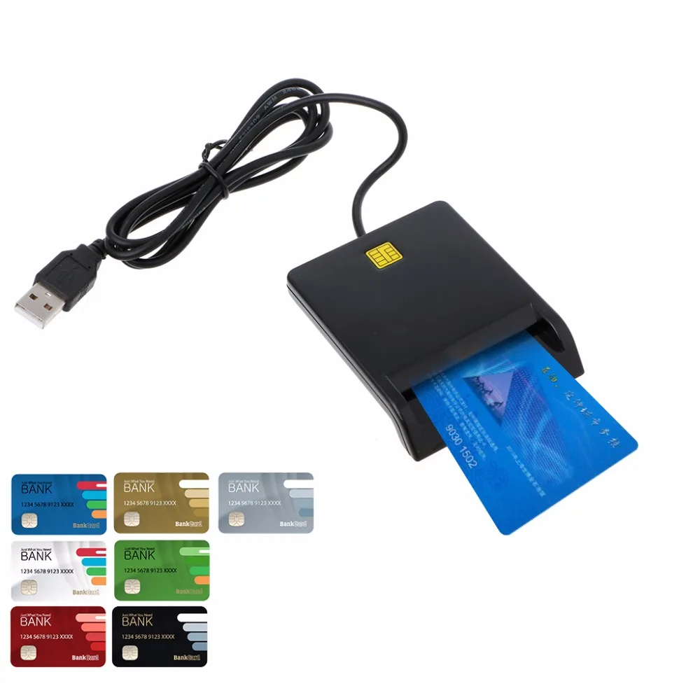 2018 USB Smart Card Reader адаптер военной общего доступа EMV с CD драйвера для SIM/ATM/IC /ID
