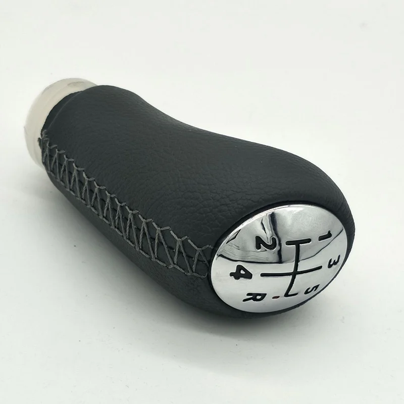 5 скоростей Ручка Переключения рулевого механизма автомобиля кожаная головка