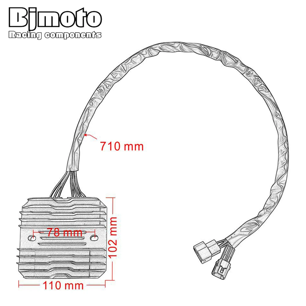 

Bjmoto Motorbike 12V regulator rectifier For Suzuki 32800-15H10-000 3280015H10000 Motorcycle GSX1300 Hayabusa 2008-2012