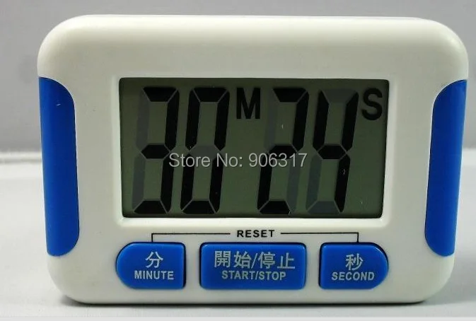 

New Large LCD Digital Kitchen Timer Count-Down Up Clock Loud Alarm 1pcs/lot