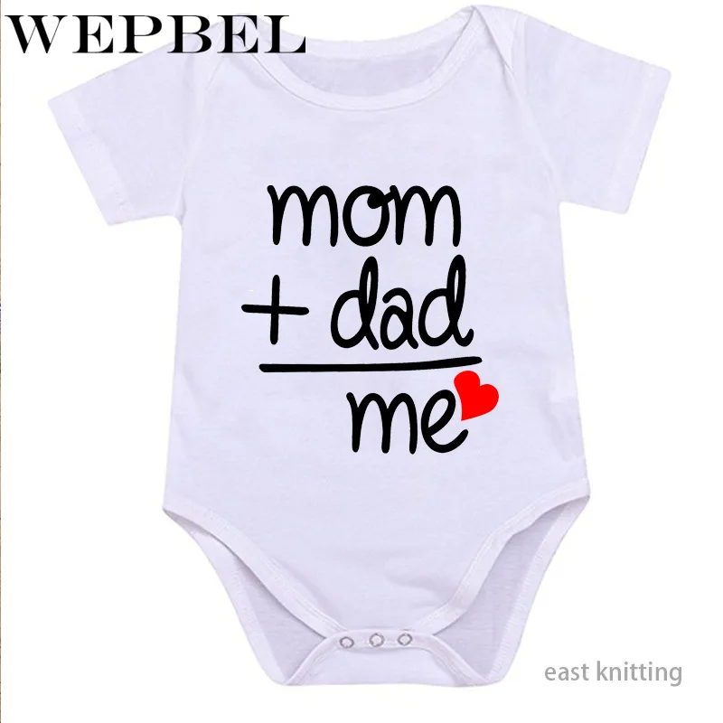 WEPBEL/Милая одежда для мамы и папы боди детей подарок на день рождения малышей