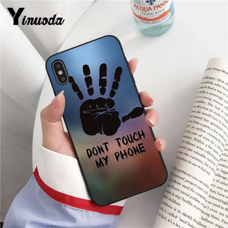 Yinuoda не трогайте мой телефон DIY Роскошный Высокий протектор на конце телефона