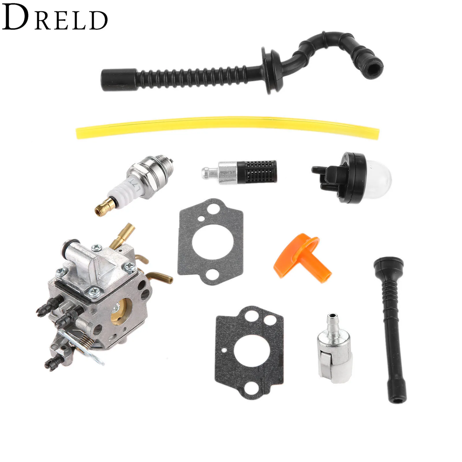 DRELD Carburetor Carb for Stihl MS192 MS192T MS192TC Chainsaw Zama C1Q-S258 with Gasket Fuel Filter Hose Pimer Bulb Spark Plug |