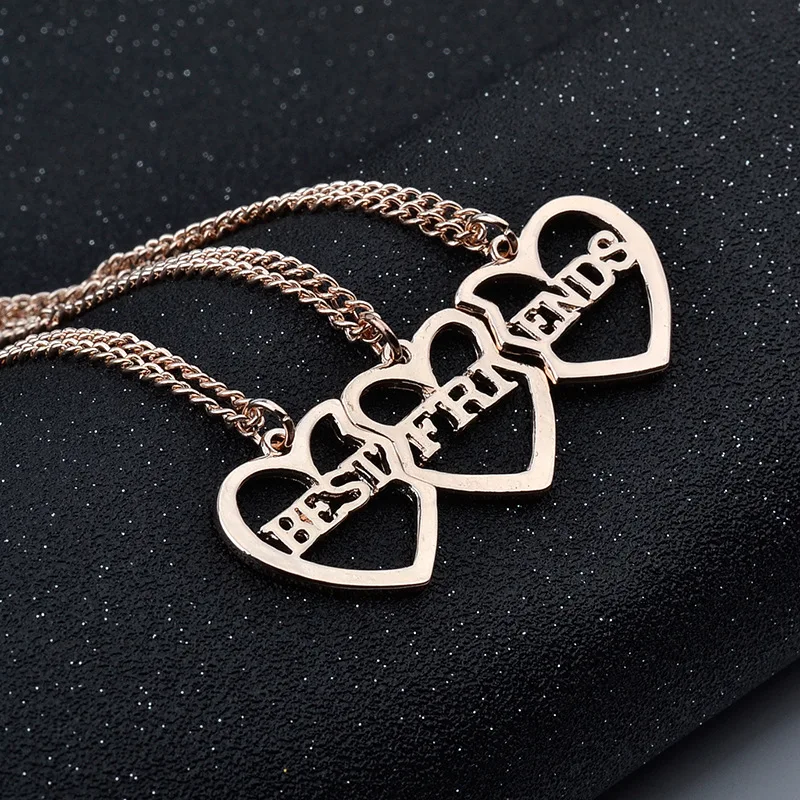 Ожерелье с подвеской в виде сердца для девочек 3 шт./компл.|gifts for girls|bff pendantfashion necklace
