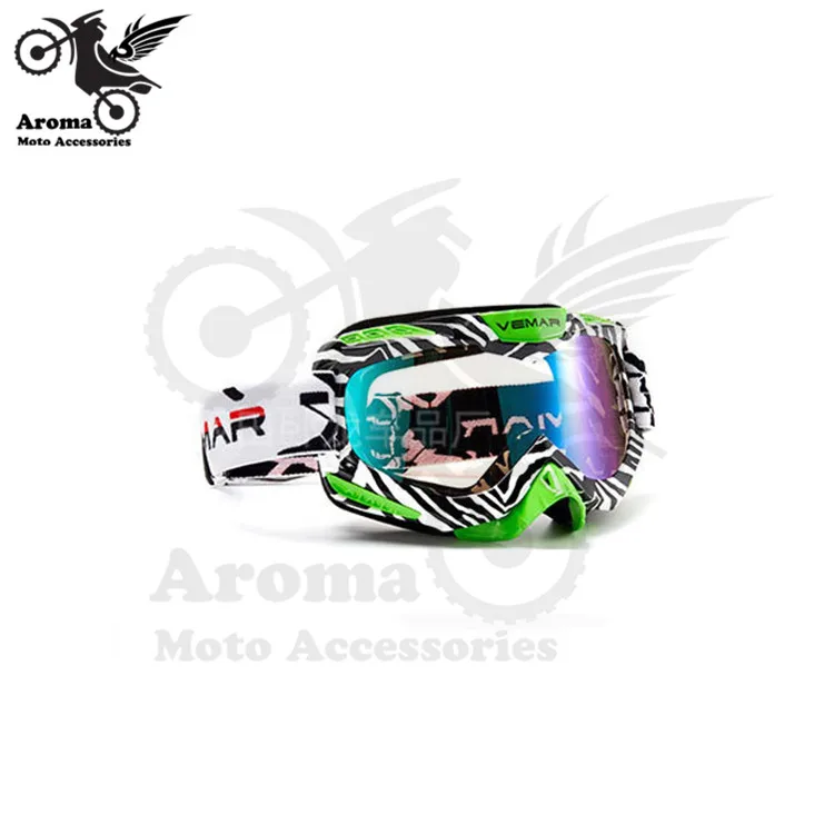Красочные прозрачные линзы moto rbike защита глаз Универсальный moto dirt pit bike внедорожные гоночные moto rcycle очки moto cross goggle