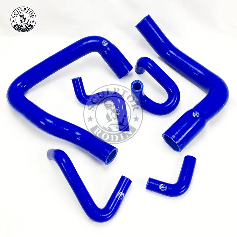 Силиконовый шланг радиатора комплект для FORD MUSTANG V8/V6 MT 79-93(6 шт.) красный/синий/черный