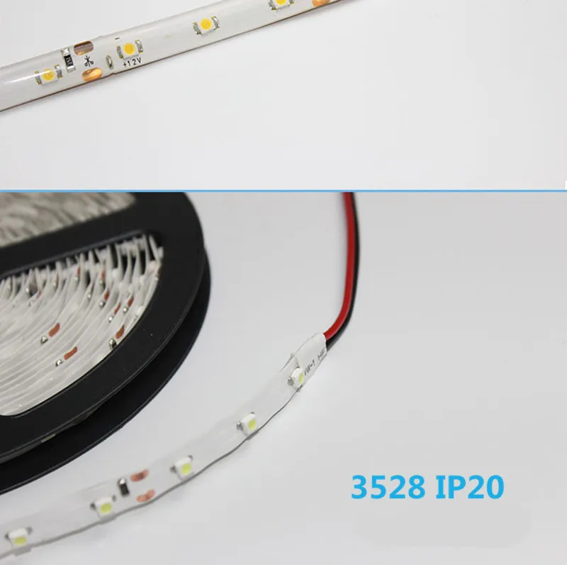 5 м 300 светодиодов водонепроницаемый RGB светодиодный светильник 3528 5050 5630 12 В постоянного тока 60 светодиодов/м IP20 Fiexble светильник Светодиодная лента лампа для украшения дома