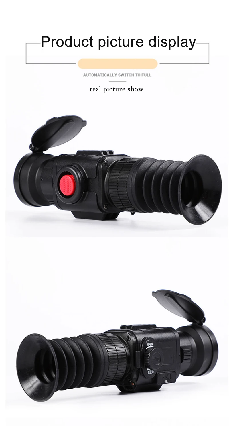 Тепловизирующий инфракрасный взгляд ночного видения устройство прицеливания Монокуляр Crosshair прицел CS-7 тепловизор для наружного охоты