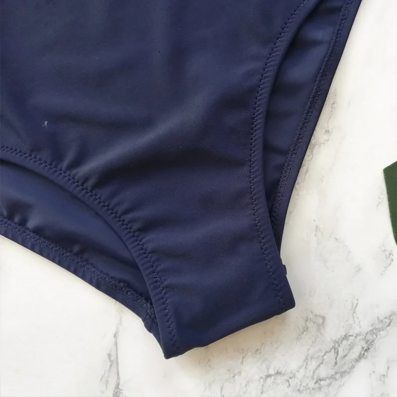 2019 Sexy One Piece Swimsuit Women High Neck Shoulder Monokini Black Swimwear Bathing Suits Swimming Suit | Спорт и развлечения