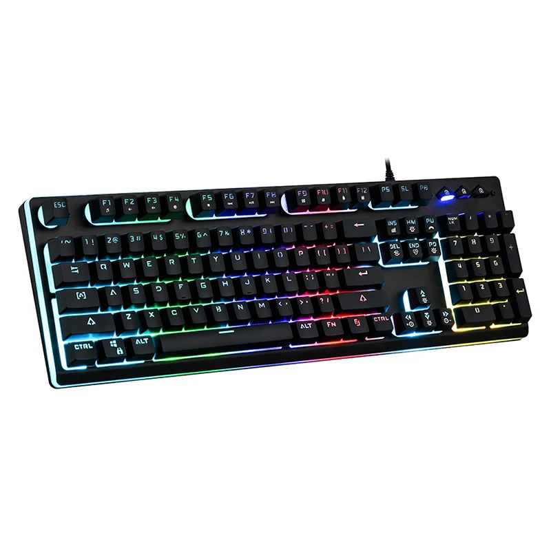 Саго P010 Подсветка Gaming Keyboard Teclado геймер плавающий светодио дный подсветкой USB с