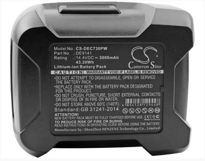 Аккумулятор Cameron Sino на 3000 мА · ч для DEWALT DC528 (Вспышка светильник DC528N DC551KA WURTH BS 14 A Combi