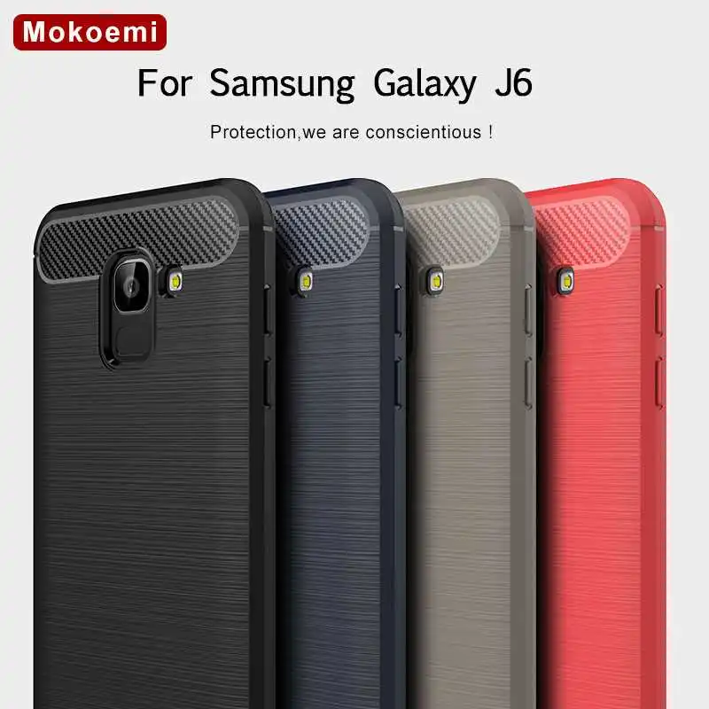 Mokoemi модный противоударный мягкий силиконовый чехол 5 6 дюйма для Samsung Galaxy J6 2018