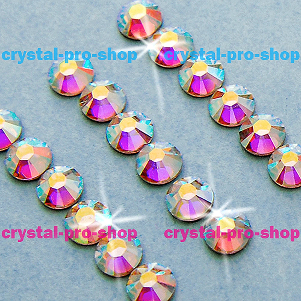Ss16 (3 8 4 0) мм элементы Swarovski AB Crystal (001AB) 432 шт. 16ss плоские Стразы для ногтей