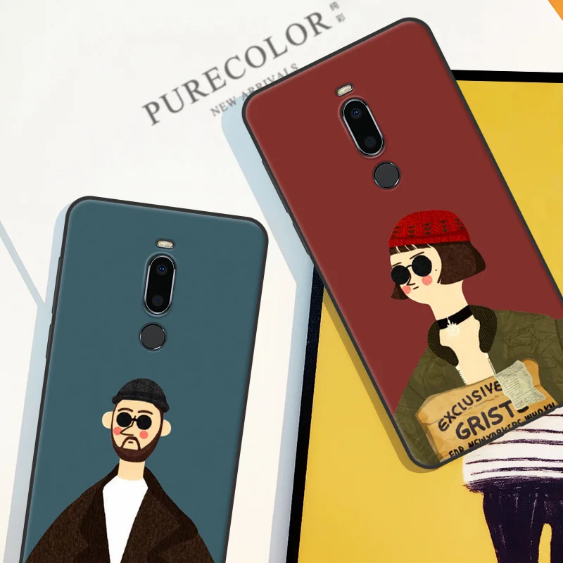 For Meizu V8 Pro/M813Q case PureColor Couples Style painted Soft TPU shell Cellphone back cover |
