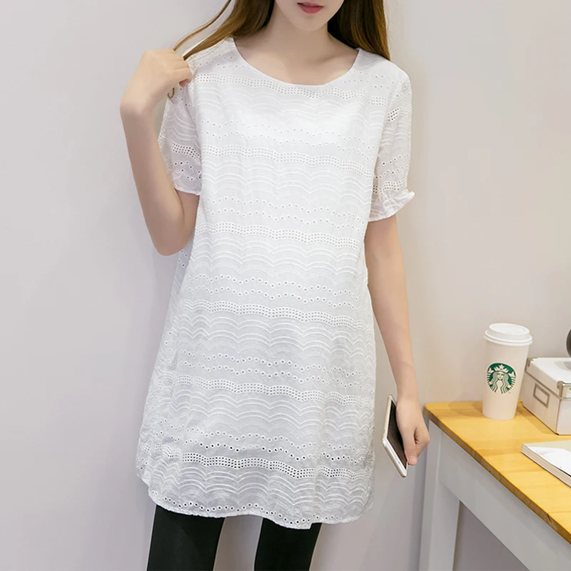 2018 летние топы для беременных Футболка одежда свободная хлопковая Топ Платье