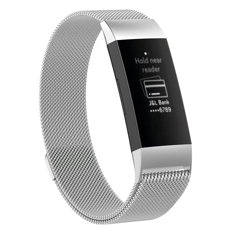 20 шт. для Fitbit Charge 3 4 Смарт Браслет ремешок Миланская нержавеющая сталь фитнес