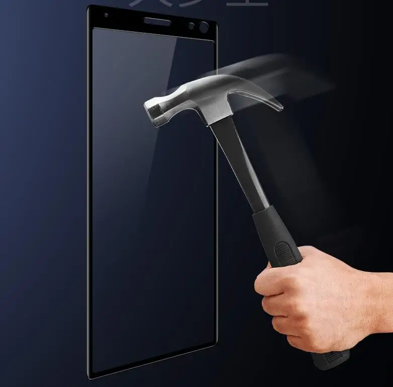 9H Полностью клеящаяся Защитная пленка для экрана закаленное стекло Sony Xperia 1
