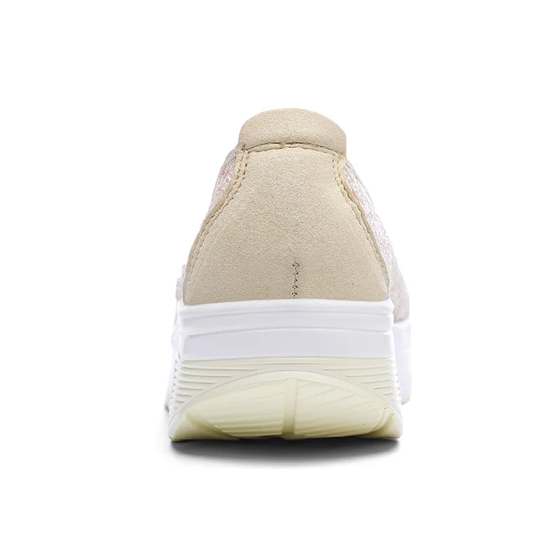 

WDZKN New Plus Size 35-41 Women Flat Platform Shoes Tenis Feminino Fashion Breathable Slip On Summer Air Mesh Casual Shoes Woman