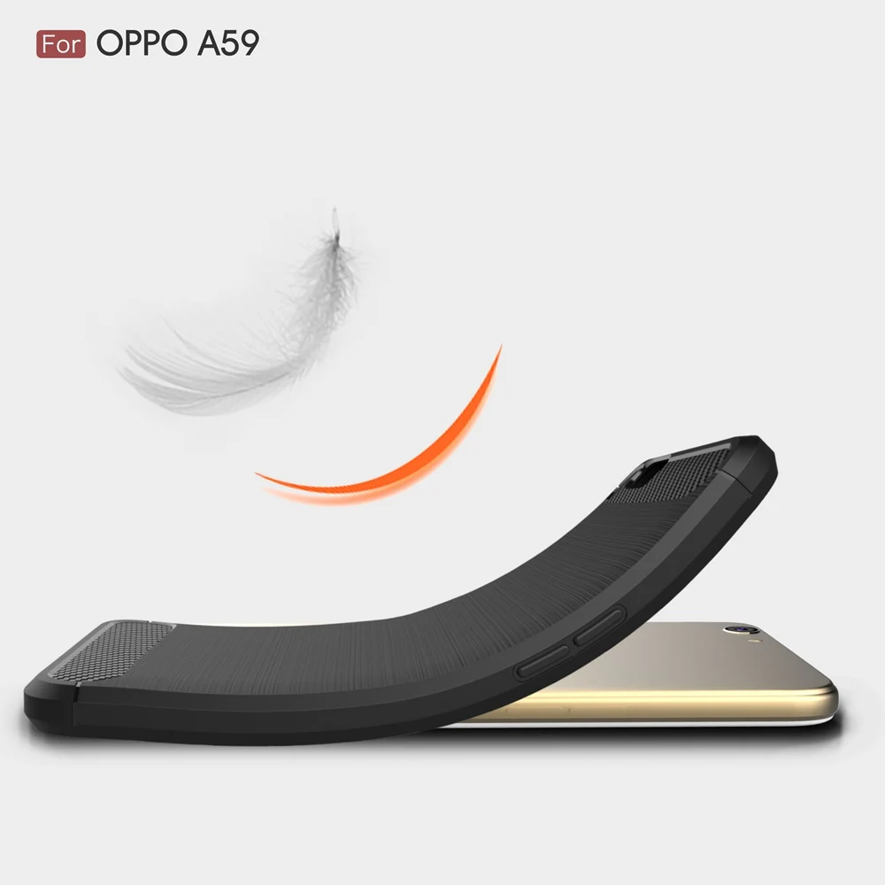 Keysion телефон чехол для OPPO F1S A59 окружающей среды углерода Волокно мягкие ТПУ
