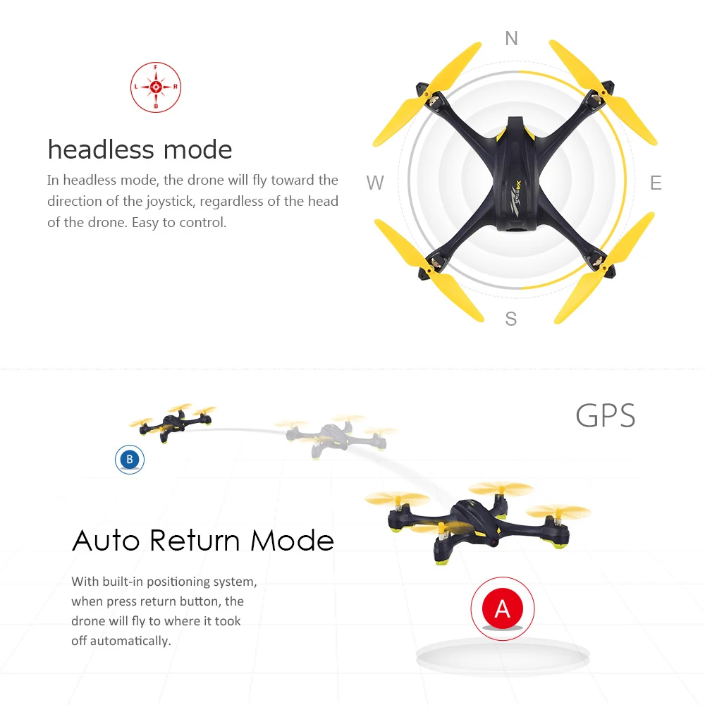 X4 H507A Star Pro 720P камера Дрон Wifi FPV RC Квадрокоптер следуй за мной режим точка пути GPS