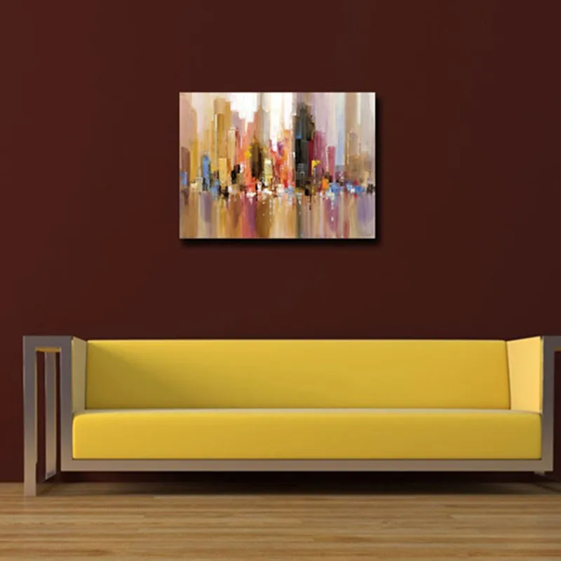 Современный домашний декор Роспись стен куадроса картины нарисованный вручную