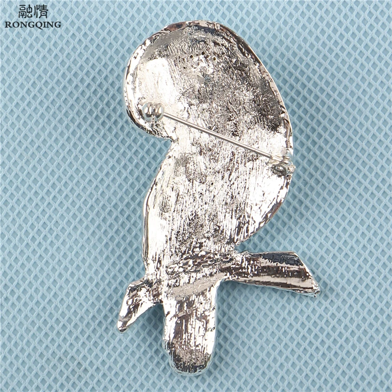 3 шт./лот Винтажная брошь в виде совы корсаж зажим для шарфа антикварный кристалл