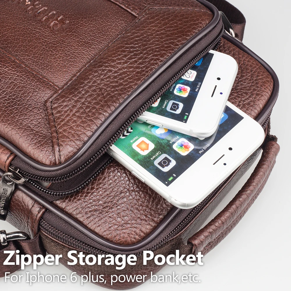 SPAHER мужской рюкзак из натуральной кожи мужская сумка через плечо мессенджер