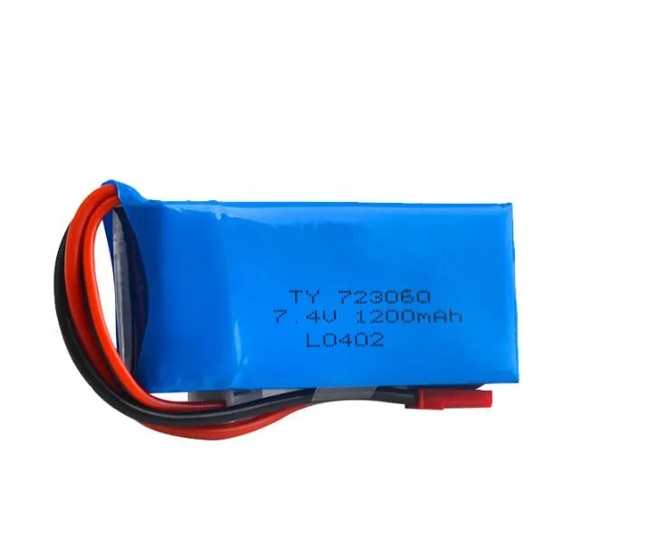 2 шт./лот литий-полимерный аккумулятор 7 4 В 1200 мАч 2S 30C JST для HC6 Rc автомобиля