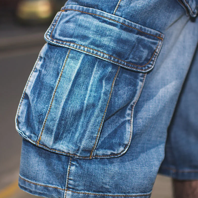 Мужские модные мешковатые джинсы карго шорты мужские мульт карманов пляжные