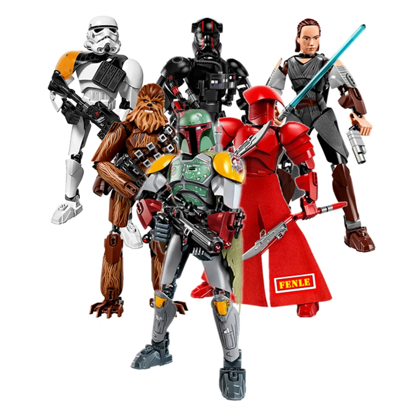 Kompatibel мит legoStarWars Star Wars Jedi Dauern Elite KRAWATTE летчик-истребитель Jyn Erso преторианской Wachen
