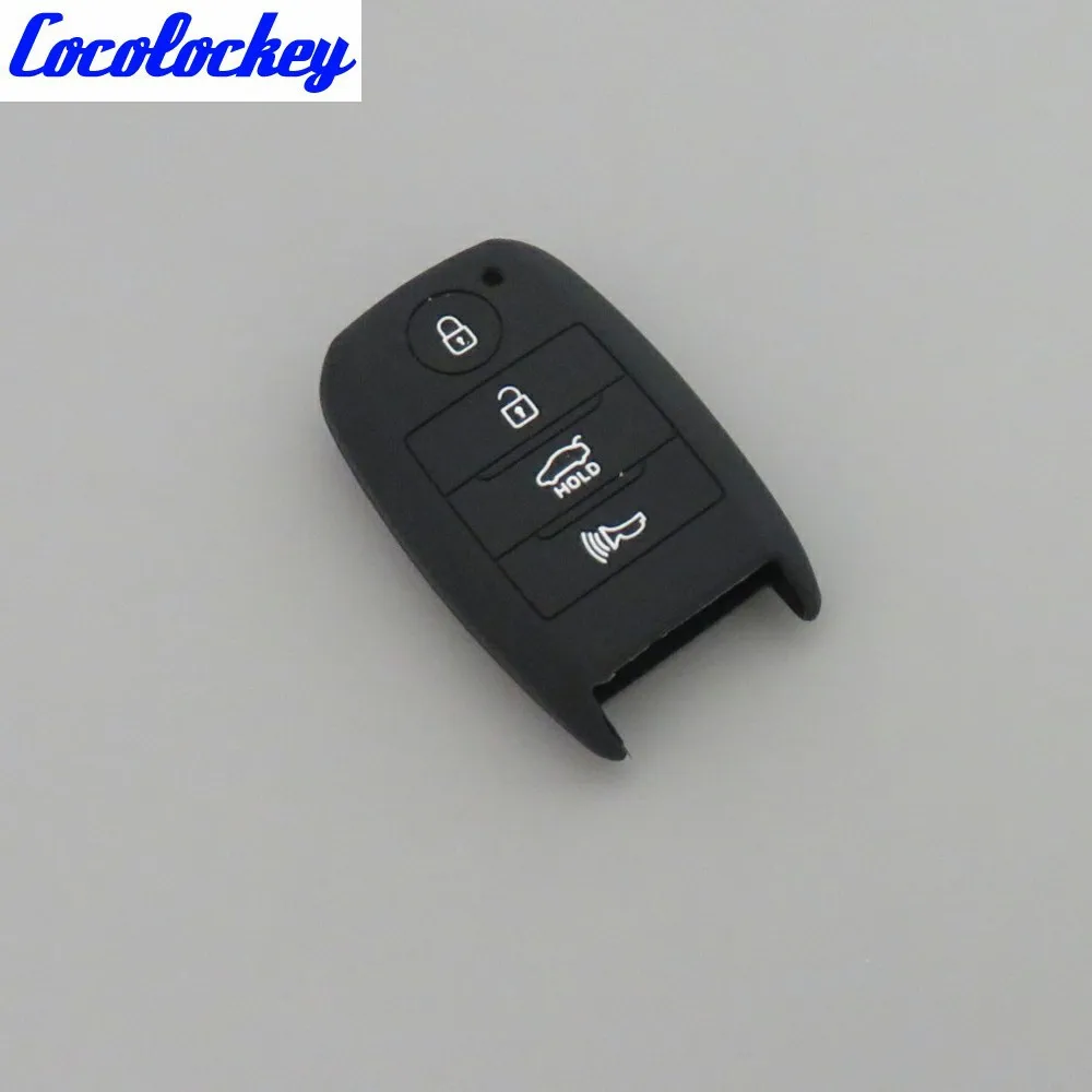 Cocolockey силиконовый чехол для смарт ключей автомобиля KIA K3 Forte Sorento Optima Rio без