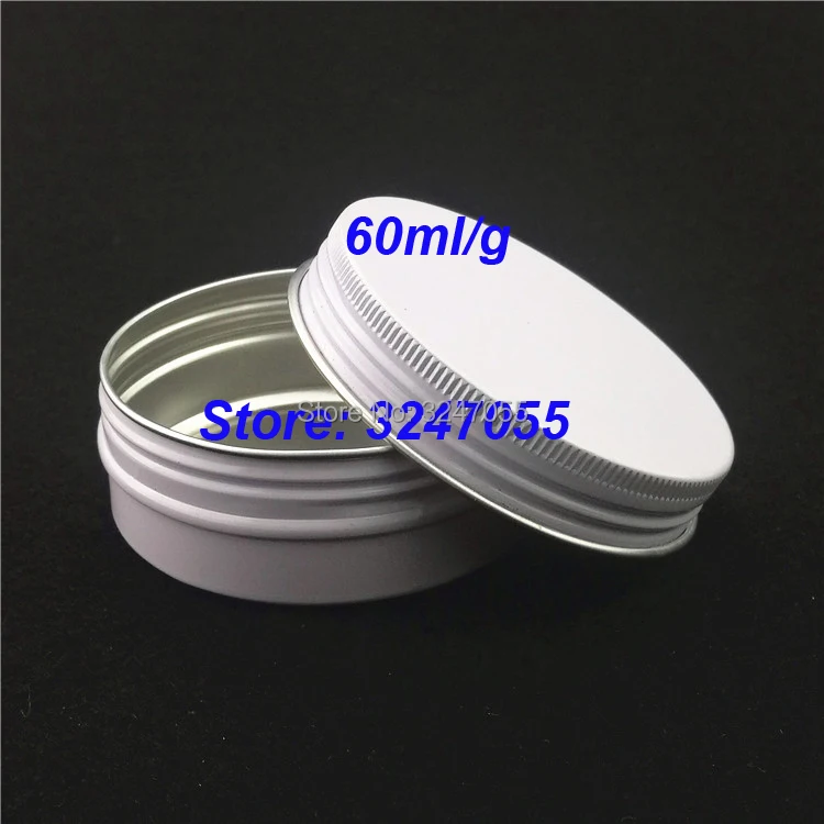 60 мл/г 10/30/50/100 шт Алюминий контейнеры для макияжа белые пустые косметического