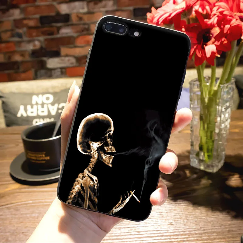 MaiYaCa курение травы Черный силиконовый чехол для телефона чехол для iPhone 8 7 6 6S Plus X XS MAX XR 5S SE 11pro max чехол для сотового телефона